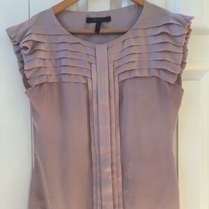 BCBG Mauve Ruffled Women's Top